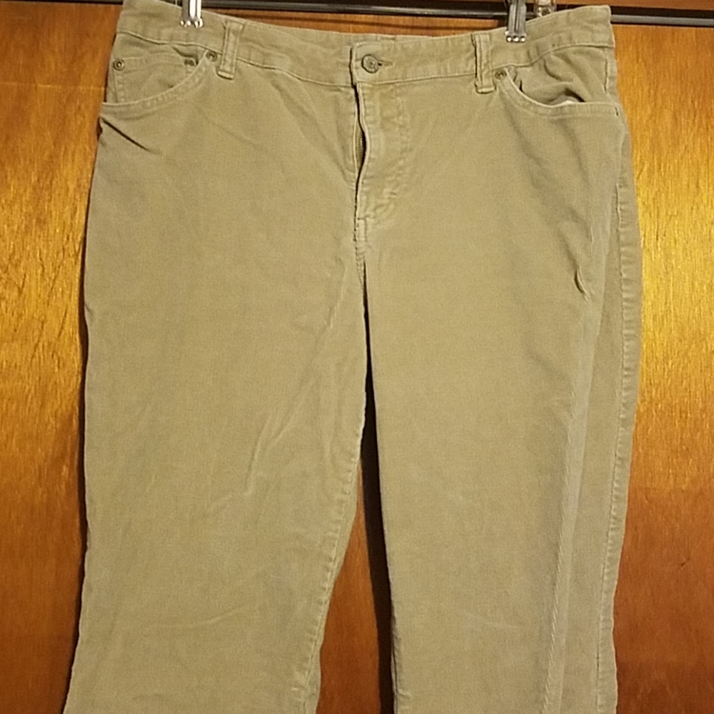 St John's Bay beige corduroy style pants